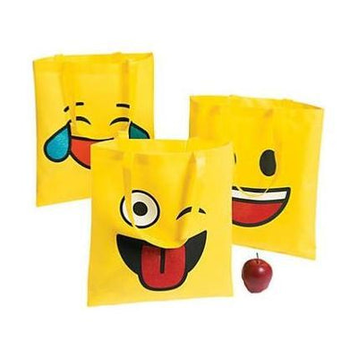 Large Emoji Tote Bags 15" x 17" 12/pk
