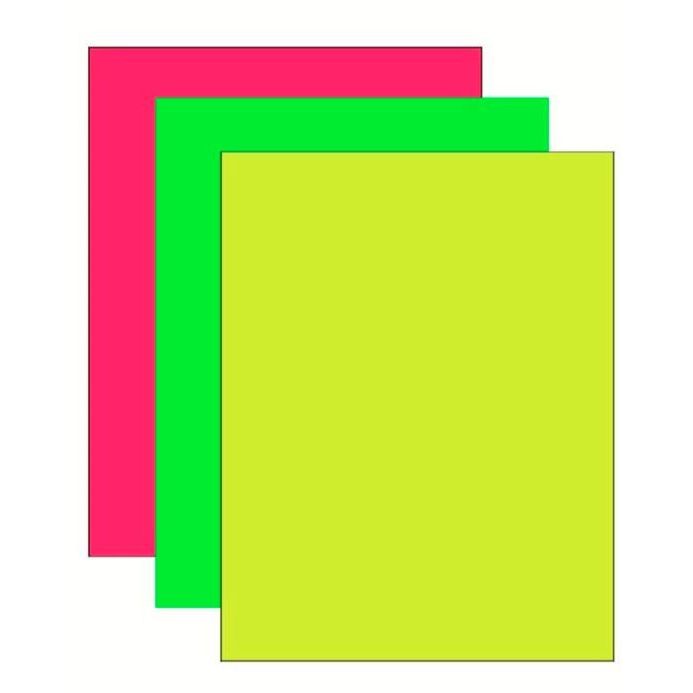 Fluorescent Assorted Labels 1/pg 25/pk