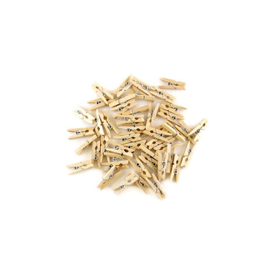 Mini Wooden Clothespins 1" 45/pk (Natural)