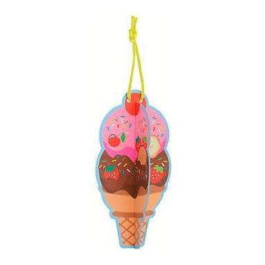 3D Ice cream cone sticker orname 2.5" x 5" 12/pk (Discontinued)