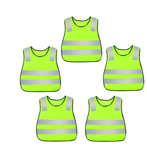 Construction Vest Fluorescent Green Age 3-5 1/pc