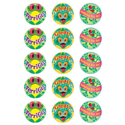 Frolicking Frogs, Pineapple Scent Stickers 1" (4 Sheets)