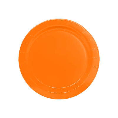 Paper Plate 12/pk. 7" (Orange)