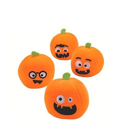 Mini Plush Pumpkin 4.5" 12/pk