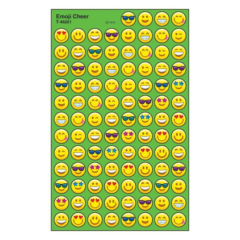 Emoji Cheer Stickers 7/16" (8 Sheets)