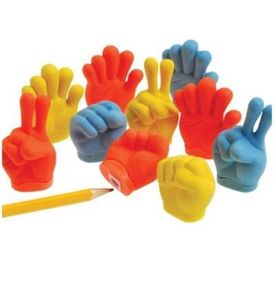 Hand Shaped Sharpeners/Erasers 12/pk (discontinued)