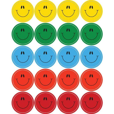 Smiles Theme Stickers 1" 120/pk (6 Sheets)