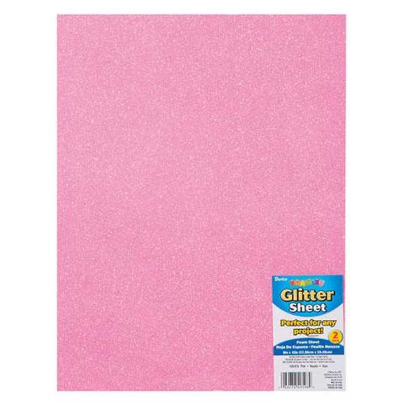 Glitter Foam Sheets 9" x 12" (White)