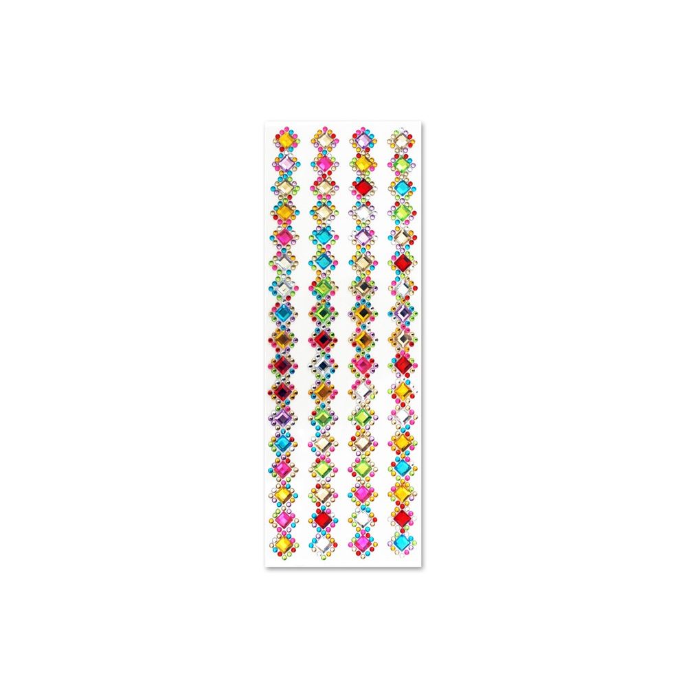 Adhesive Rhinestone Bling Strips 10cm x 27cm (Closeout)
