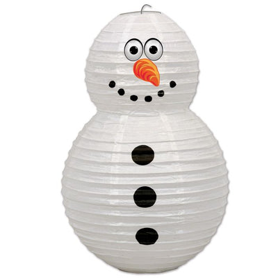 Snowman Paper Lantern 19" x 11¾" 1/Pkg