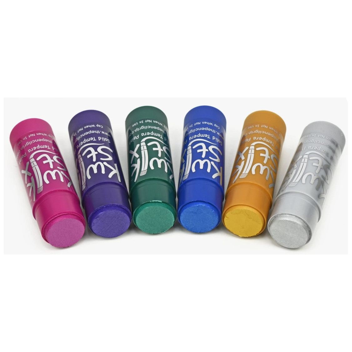 Jumbo Kwikstix Tempera Paint - 6 Pc Metallic Colors