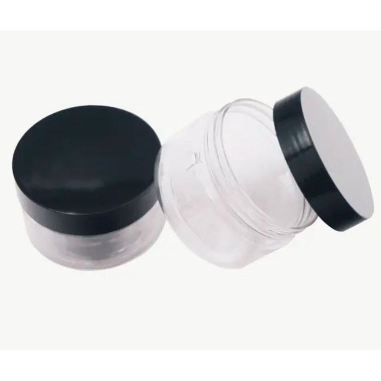 Plastic Jar With Lid 2ct 2.75"x1.65"