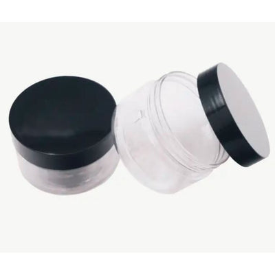 Plastic Jar With Lid 2ct 2.75"x1.65"