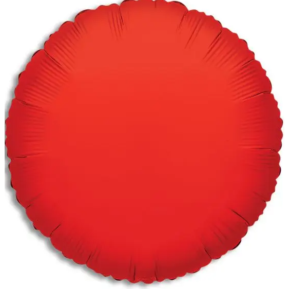 Solid Color Foil Balloon 18" Red 1/pc