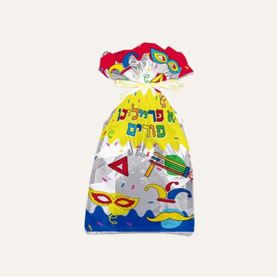 Purim Mishloach Manos Cello Bag - Large - 6 1⁄4" x 12" -20/pk