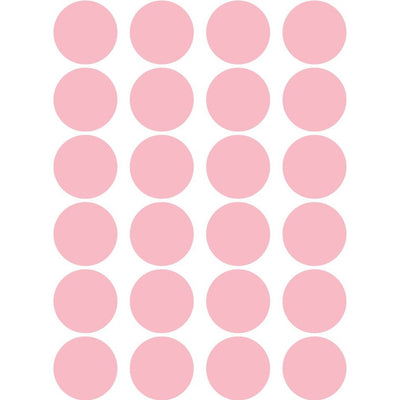 Color Coding Dot Stickers Pink 1" Round 25MM 32/pk