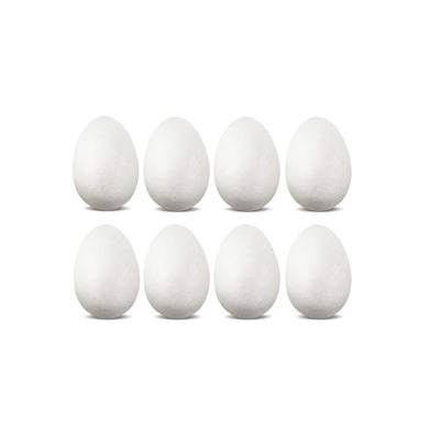 Polyfoam Eggs 2.2" x 1.6" 8/pk