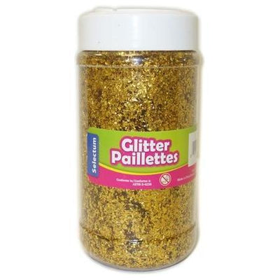 Gold Glitter Paillettes, 8 oz. (227 g) (Closeout)