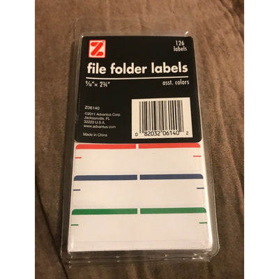 Self Adhesive File Folder Labels