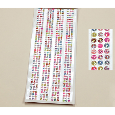 Adhesive Rhinestone Ribbon Multi Color 5mm 504/pk