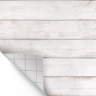 White Shiplap Peel and Stick Decorative Paper, 17½" x 10 ft