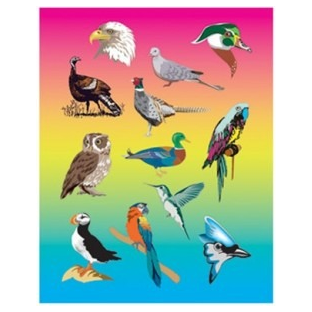 Birds Stickers Die Cut (25 Sheets)