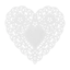 Paper Heart Doilies 4"