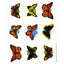 Giant Butterfly Stickers 1 5/16" X 1 3/4" 36/pk