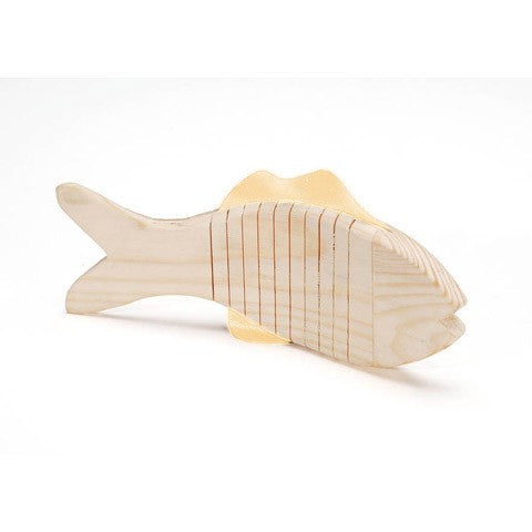 Wiggle Wood Animals: Fish, Unfinished, 7" (Discontinued)