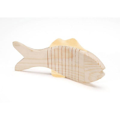 Wiggle Wood Animals: Fish, Unfinished, 7" (Discontinued)