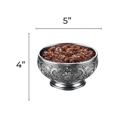 Silver Bowl with Horseradish Cutout 5-inch 20/pk