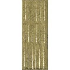 Alef Bais Die Cut Stickers Gold (6 Sheets)