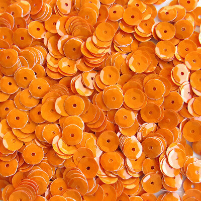 Sequins 8mm Orange 800/pk