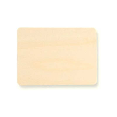 Wooden rectangle cutout 4 1/2" x 3 1/4" 100/pk (Discontinued)