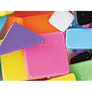 Geometric Mosaics Opaque Multi Stone 12mm 1/2 Lb