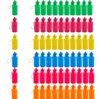 Neon Plastic Water Bottles 1/pk 7.5" 18oz