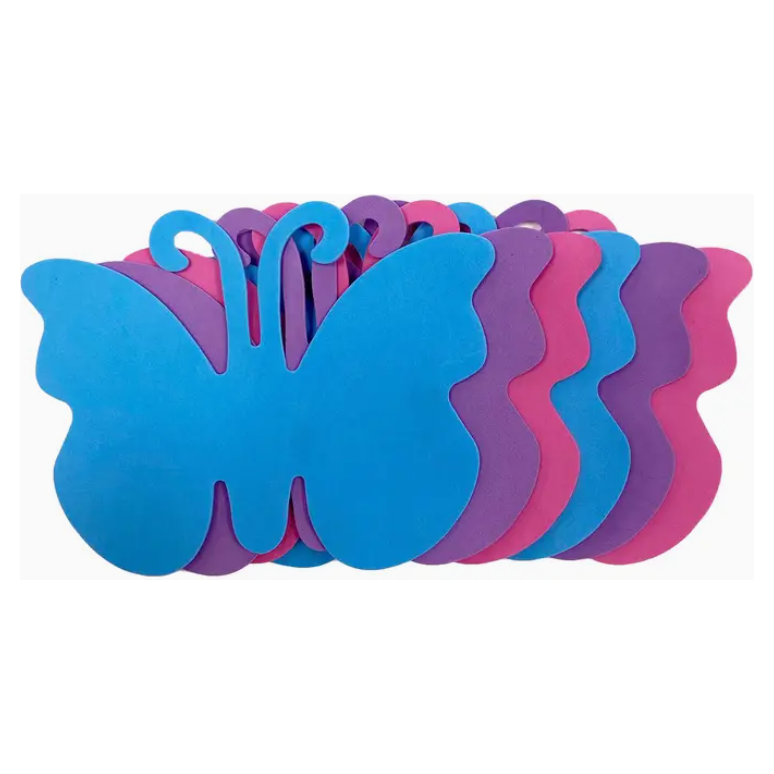 Craft Foam Butterfly, Assorted colors, 5.5-inch, 6-ct