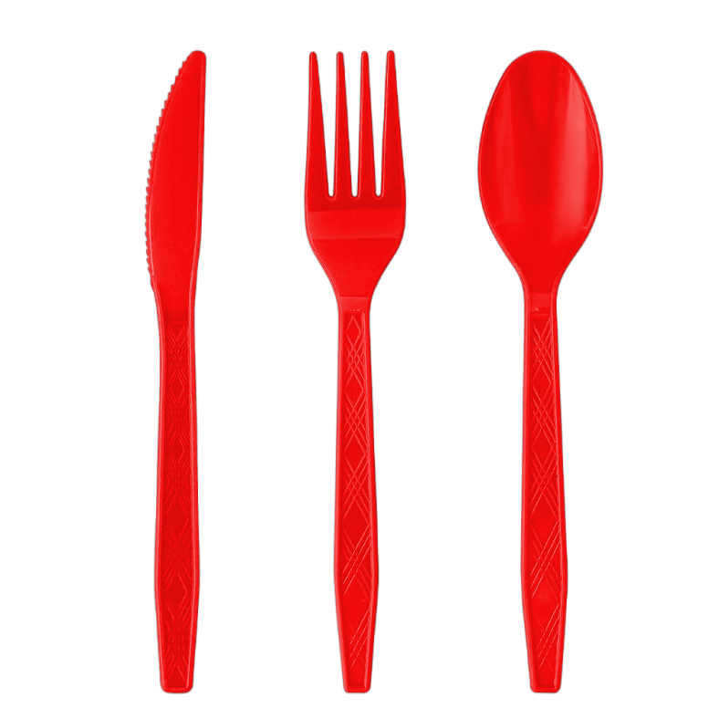 Cutlery Assortment 21/pk (red)