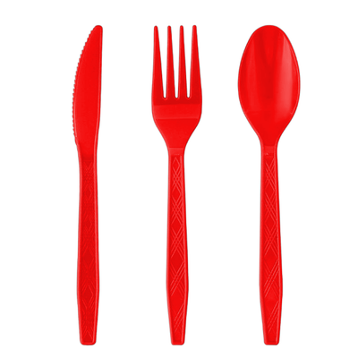 Cutlery Assortment 21/pk (red)
