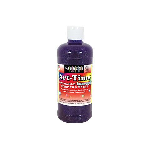 Washable Temepra Paint Glitter 16oz (Glitter Yellow)