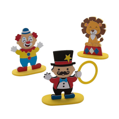 Circus Clown Character Craft Kit, Assorted, 5 1/4" x 5", 12/pk