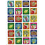 Stickers Assortment of Sukkas 1" 10/sheets