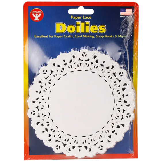 Round Paper Lace Doilies (White, 4", 36 Pack)