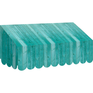 Shabby Chic Awning 24” W x 12-1/2” H x 8" D