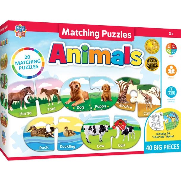 Educational Animal Matching Puzzle