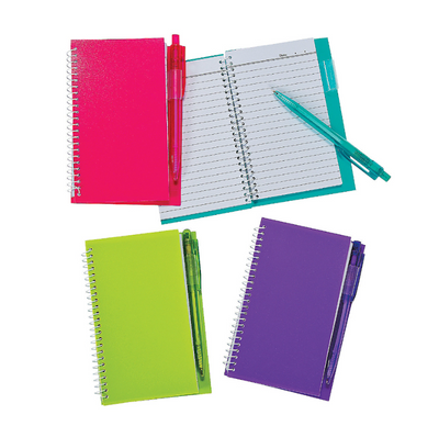 Paper Neon Spiral Notebook & Pen Sets 1 set