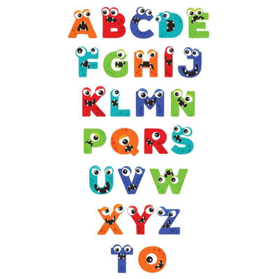 abc monster Learning Poster 24 x 45", Laminated not die cut.
