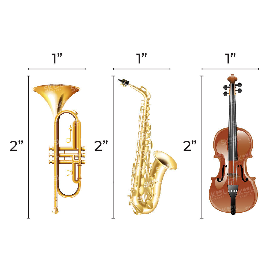 Music Instruments 2" Cutout 20/sets