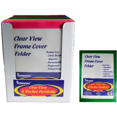 Clear View 2 Pocket Folder