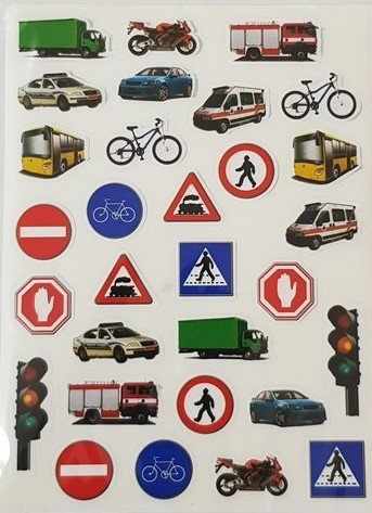 Road Sign Stickers 10/Sheets (closeout)